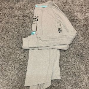Alpaca hipster pajama shirt